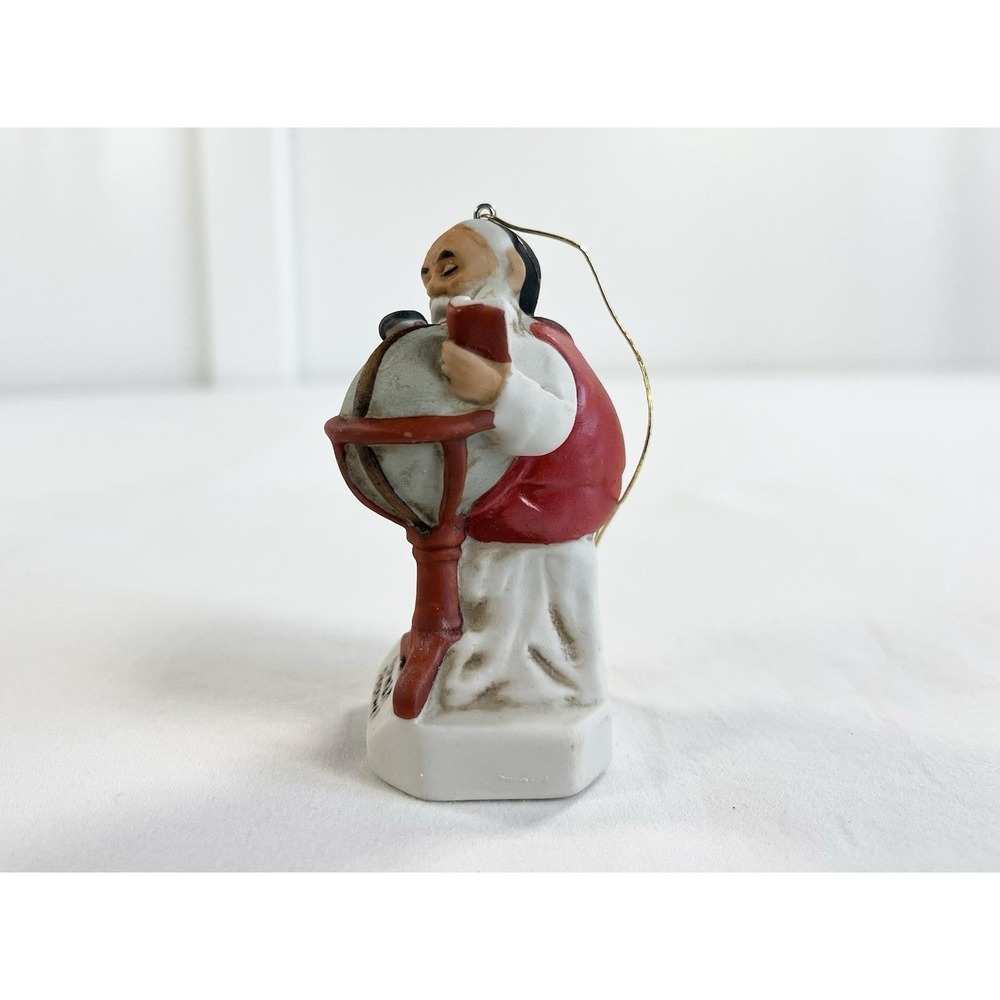 Vintage 1980 Norman Rockwell Santa Globe Ornament Santa's Good Boys Grossman NIB - Picture 7 of 10